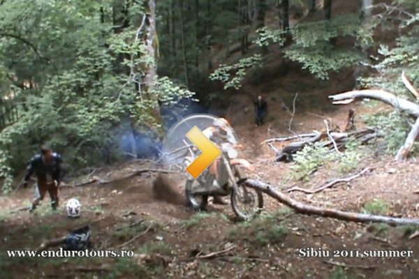 Enduro difficult hill climbing
